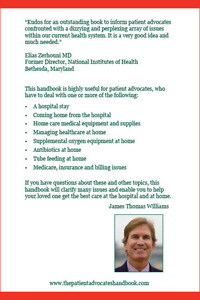 Back cover of The Patient Advocate's Handbook